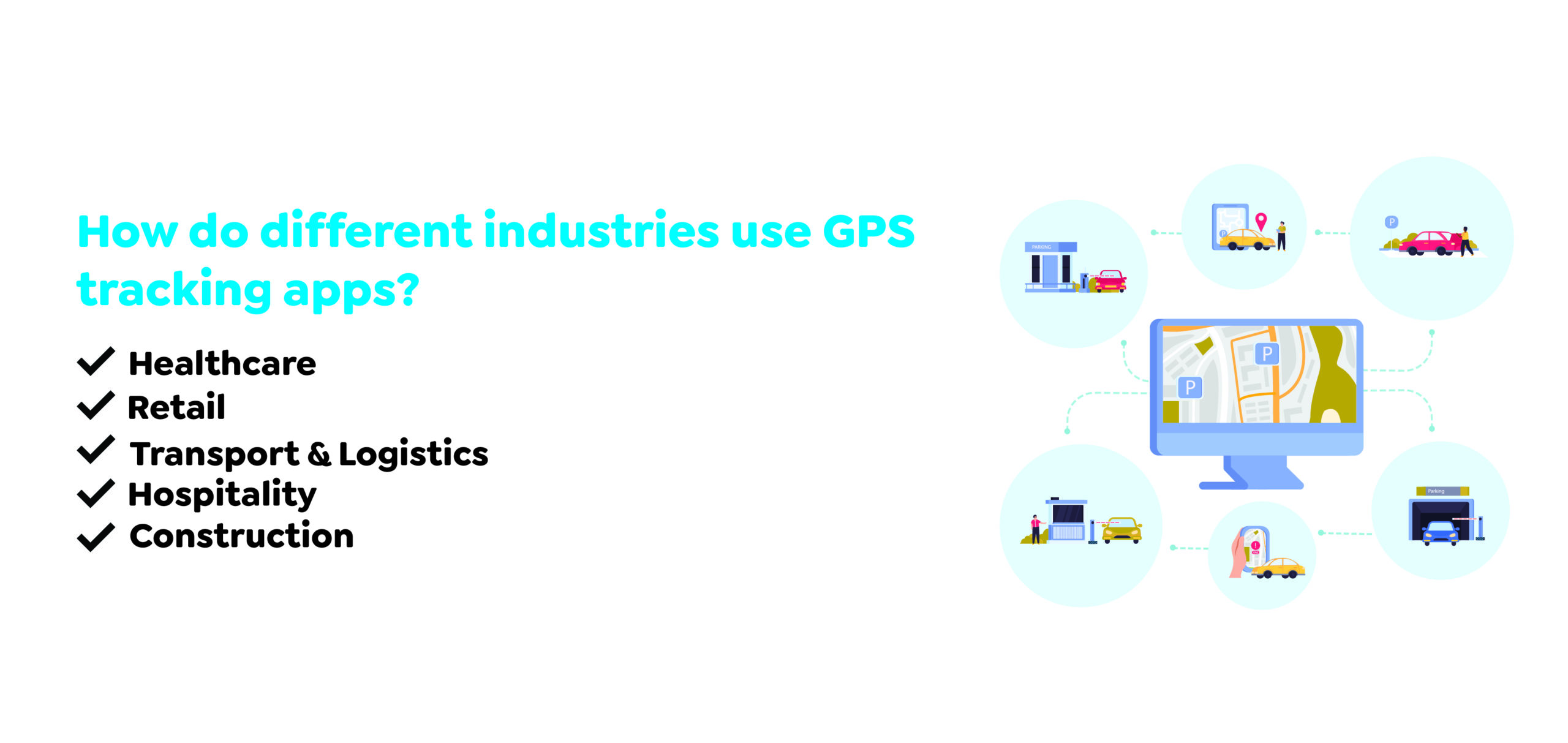 How do different industries use GPS tracking app