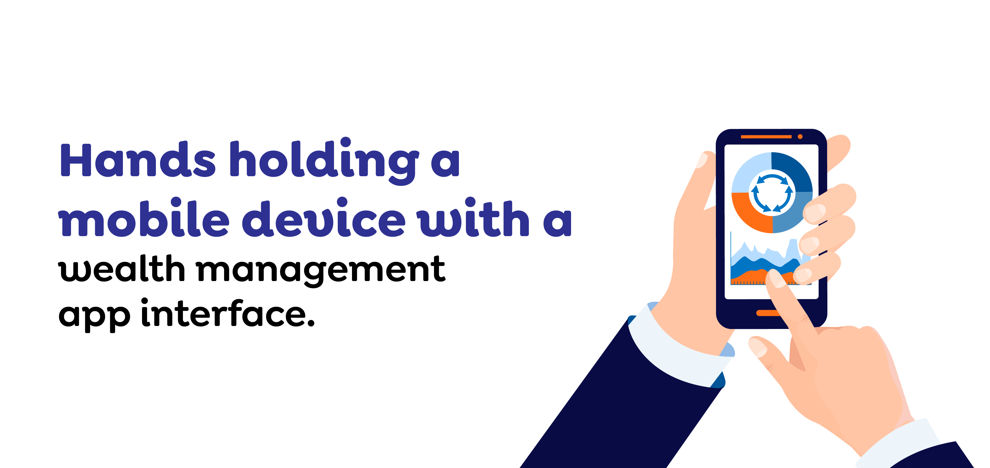 Hands holding a mobile device